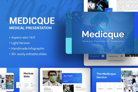 Elevating Professional Communication with the Medicque Medical Presentation Template