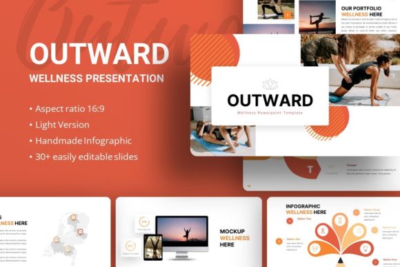 Elevating Visual Communication with the Outward Wellness Presentation Template
