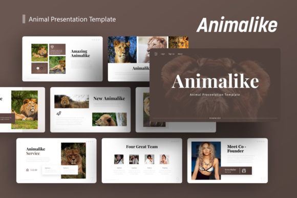 Elevating Visual Storytelling with the Animalike Presentation Template
