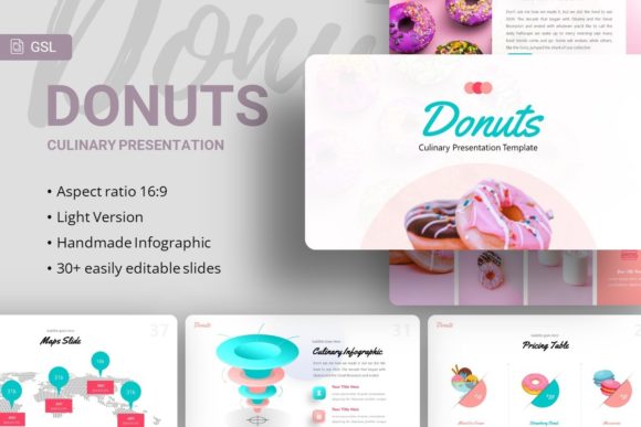 Google Slides - Donuts: Sweet Design for Business