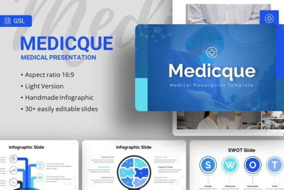 Google Slides - Medicque: A Versatile Presentation Tool