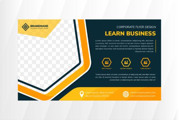 Learn Business Horizontal Flyer Green: A Versatile Template for Modern Communication