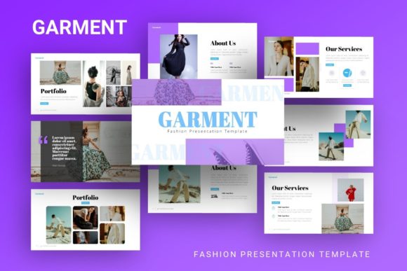 Presentation Template - Garment: Fashion Slide Design